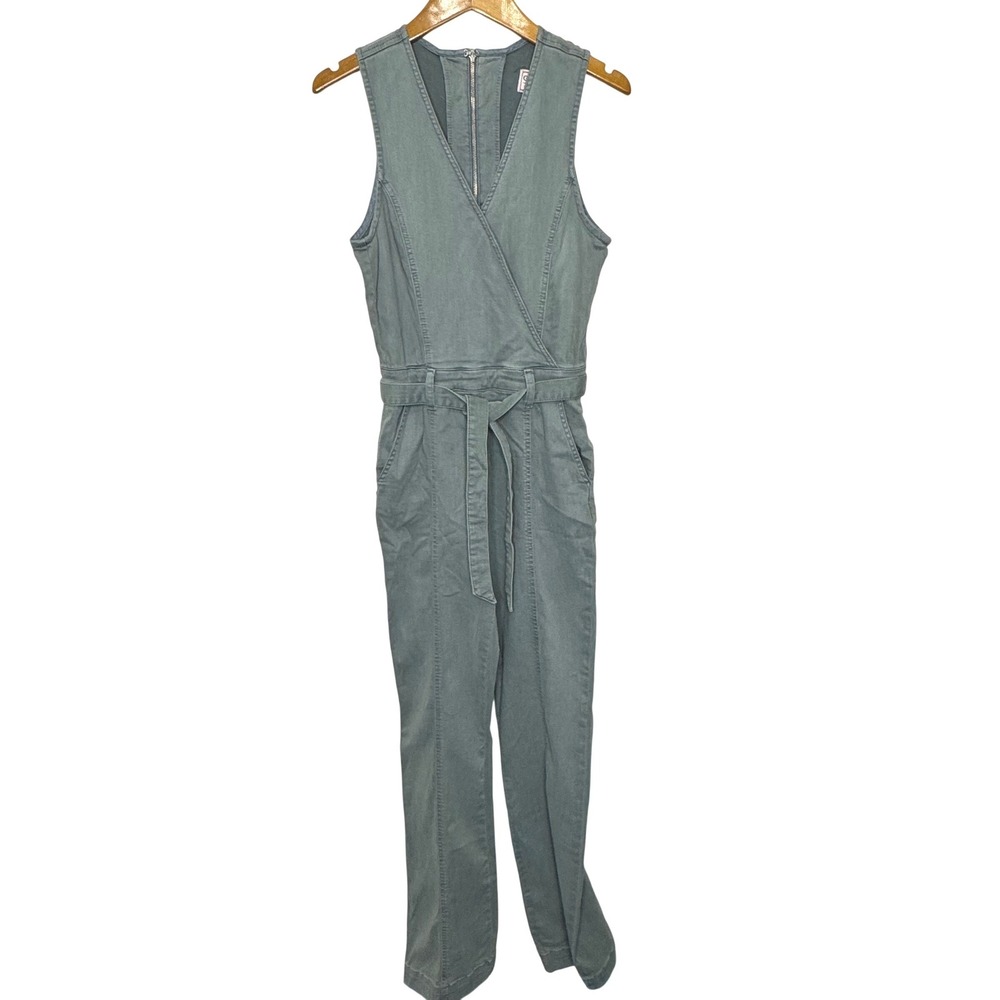Guess Jayden Jumpsuit Sleeveless Faded Green Small NEW